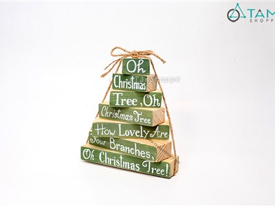 Tháp chữ cây thông Oh Christmas Tree